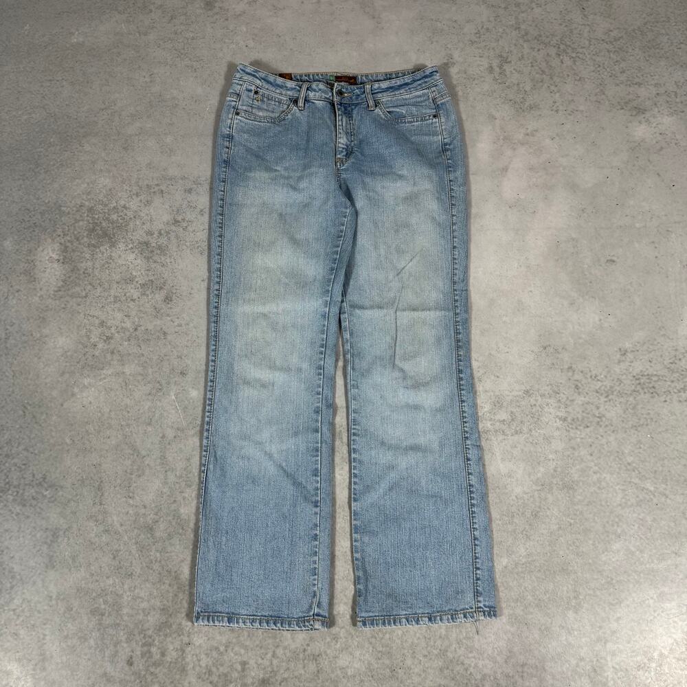 Wrangler Aura Short Rise Bootcut Jeans Light Wash - Size: 10P